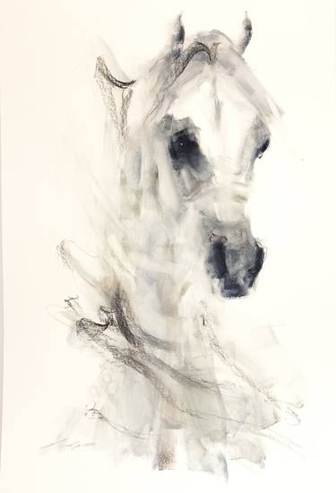 Print of Impressionism Horse Paintings by Janette Lockett