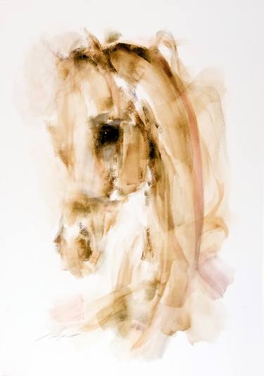 Print of Abstract Horse Paintings by Janette Lockett