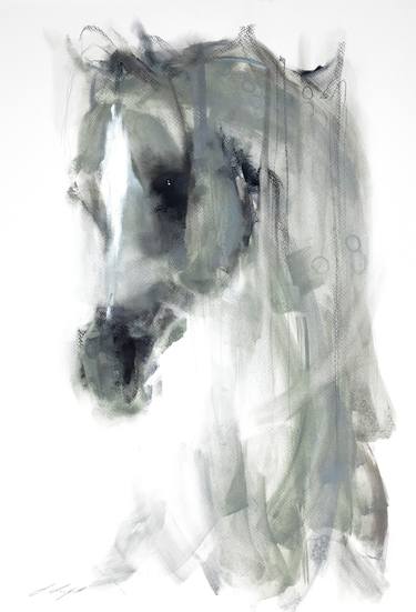 Print of Abstract Horse Paintings by Janette Lockett