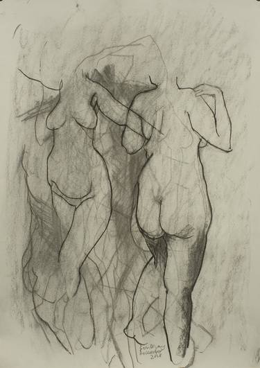 Original Nude Drawings by Ben Dray