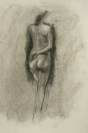 Original Figurative Nude Drawings by Ben Dray