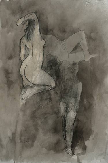 Print of Expressionism Nude Drawings by Ben Dray