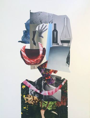 Original Expressionism People Collage by Sofie Siegmann