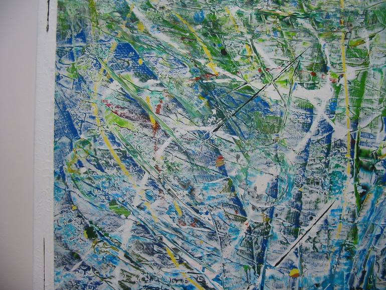 Original Art Deco Abstract Painting by Serge Arnaud