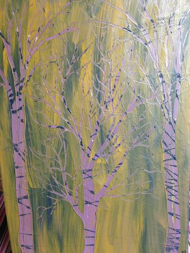 Print of Abstract Expressionism Tree Paintings by Serge Arnaud