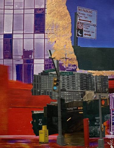 Original Abstract Expressionism Landscape Mixed Media by Joann Amitrano