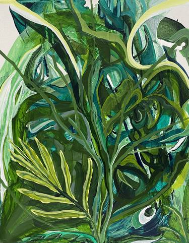 Original Abstract Botanic Paintings by Joann Amitrano