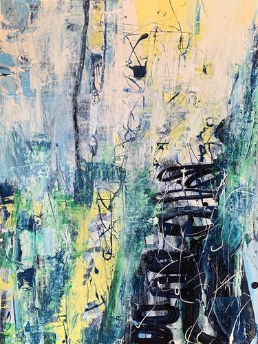 Original Abstract Expressionism Abstract Paintings by Joann Amitrano