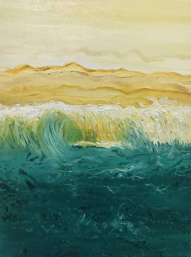 Print of Abstract Beach Paintings by Muhammad Zahid Khan