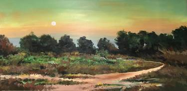 Print of Landscape Paintings by Muhammad Zahid Khan