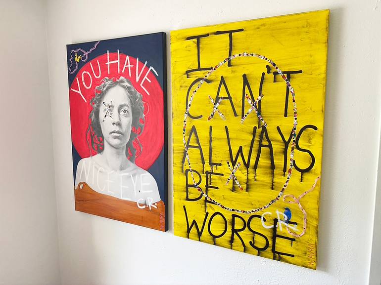 Original Conceptual People Painting by Whitney Avra