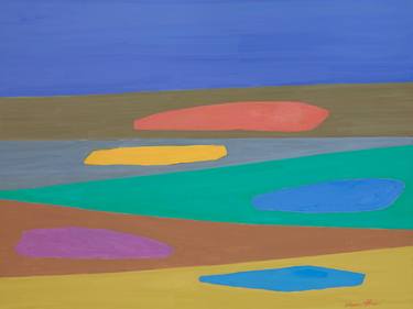 Original Abstract Beach Paintings by Eleanor Himel