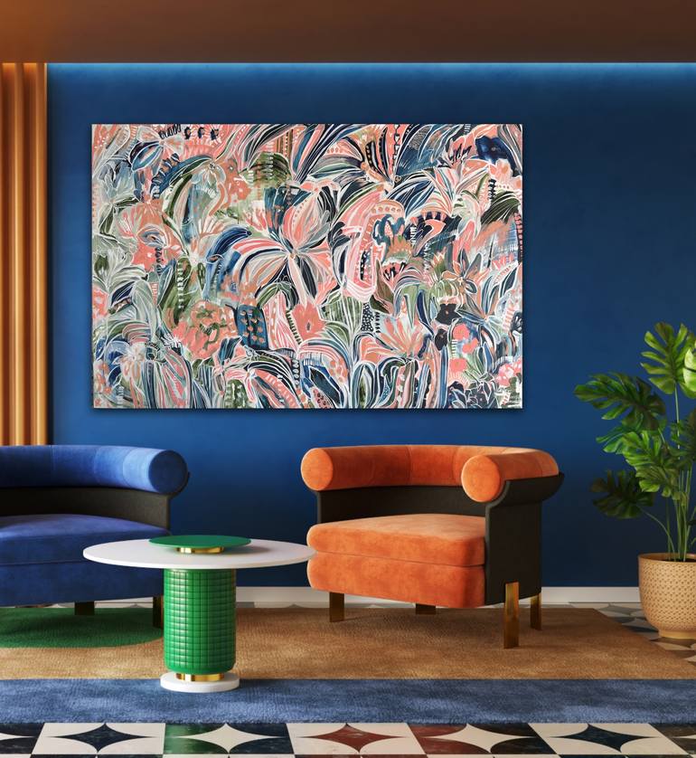 Original Abstract Expressionism Abstract Painting by Carley Bourne