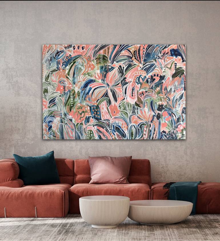 Original Abstract Expressionism Abstract Painting by Carley Bourne