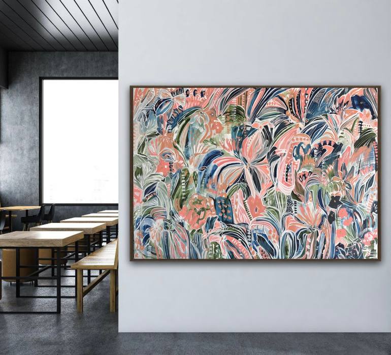 Original Abstract Expressionism Abstract Painting by Carley Bourne