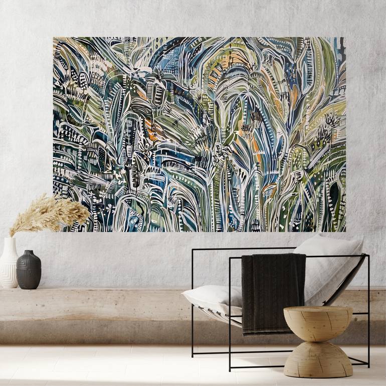 Original Abstract Expressionism Abstract Painting by Carley Bourne