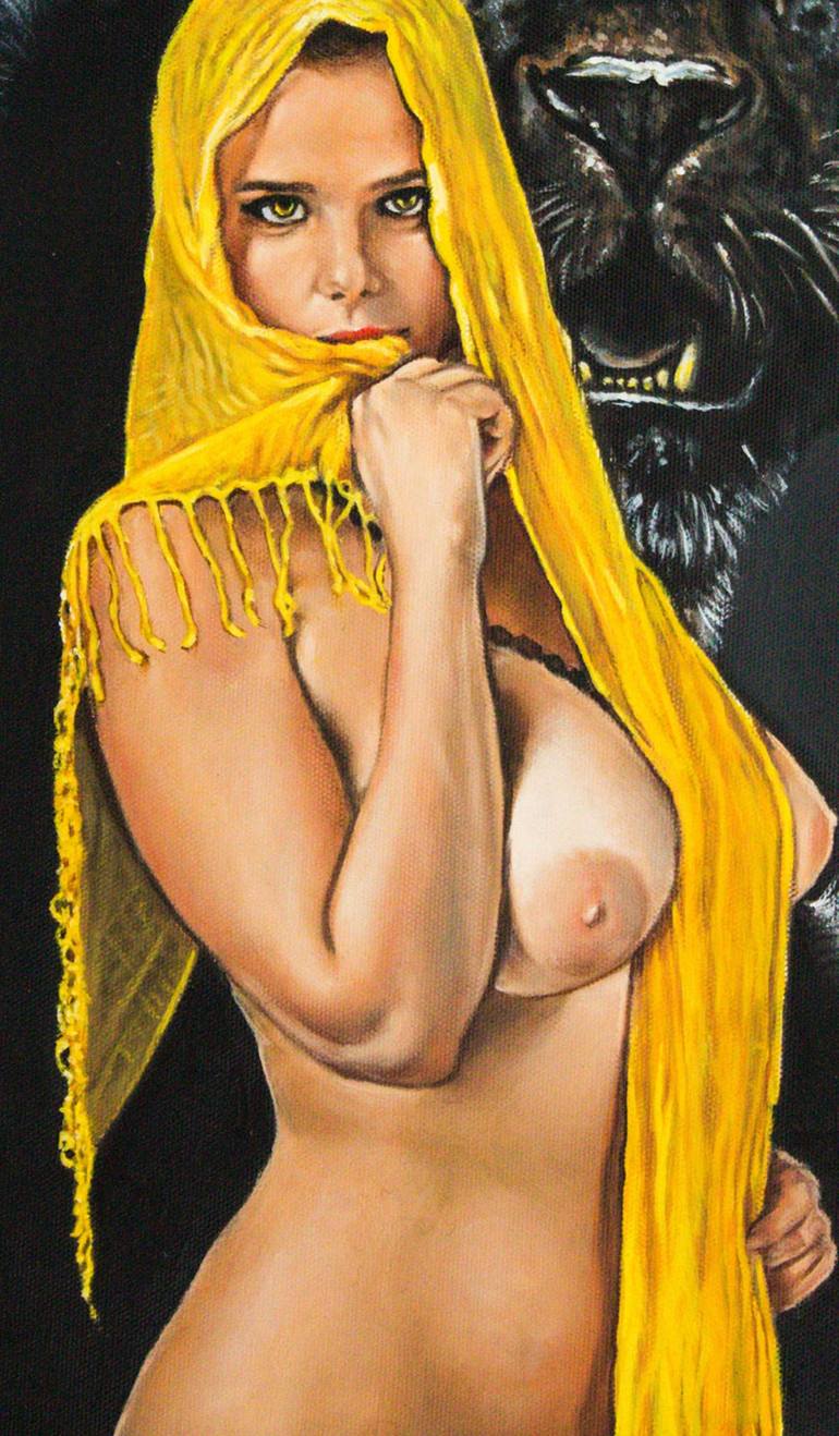 Original Nude Painting by OSAMA HAFEZ