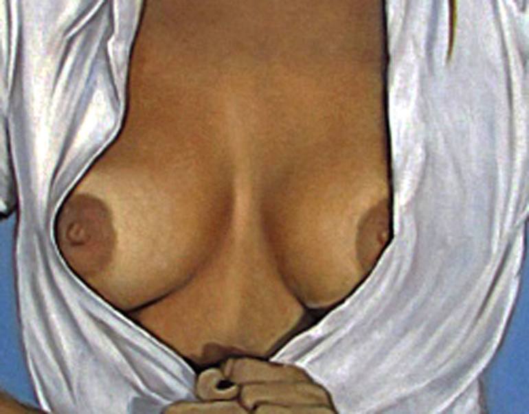 Original Realism Erotic Painting by OSAMA HAFEZ