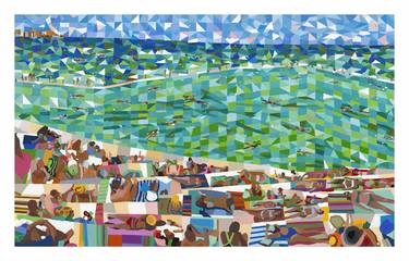 Original Beach Paintings by mary shackman