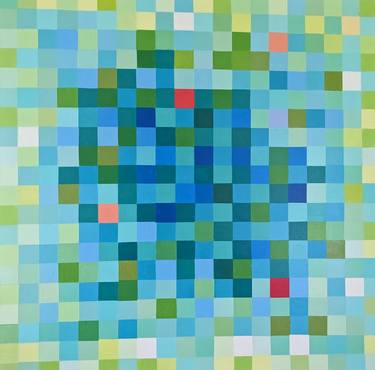 Original Geometric Abstract Painting by Mary Shackman
