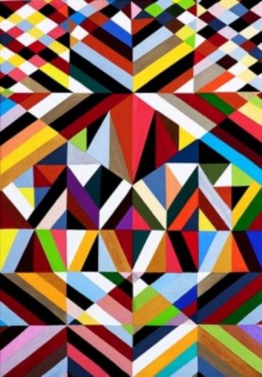 Original Geometric Paintings by mary shackman