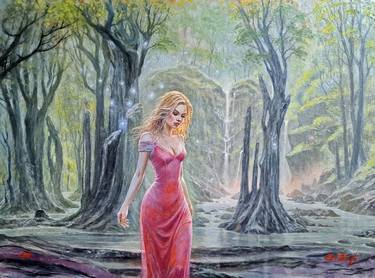 Original Conceptual Women Painting by Sander Vanzijl