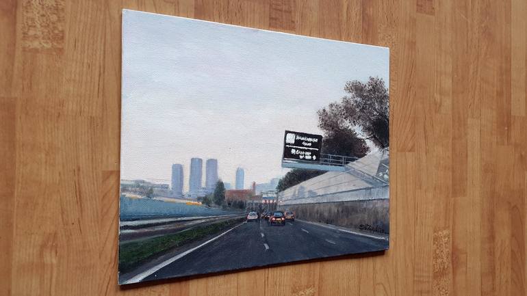 Original Conceptual Automobile Painting by Sander vanZijl