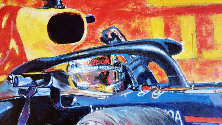 Original Conceptual Car Painting by Sander Vanzijl