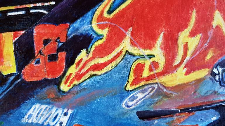 Original Conceptual Car Painting by Sander Vanzijl