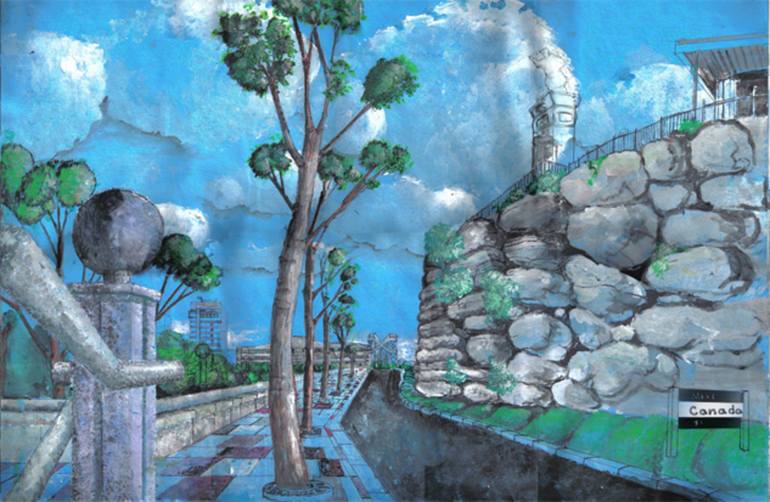 Original Realism Cities Paintings by Wayne Handley