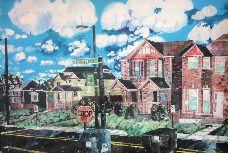Original Realism Cities Paintings by Wayne Handley