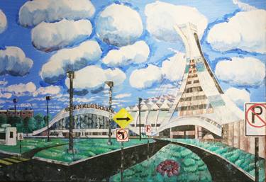 Original Expressionism Cities Paintings by Wayne Handley