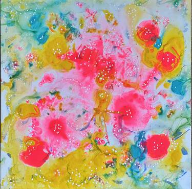 Original Abstract Floral Paintings by Marianne Howard