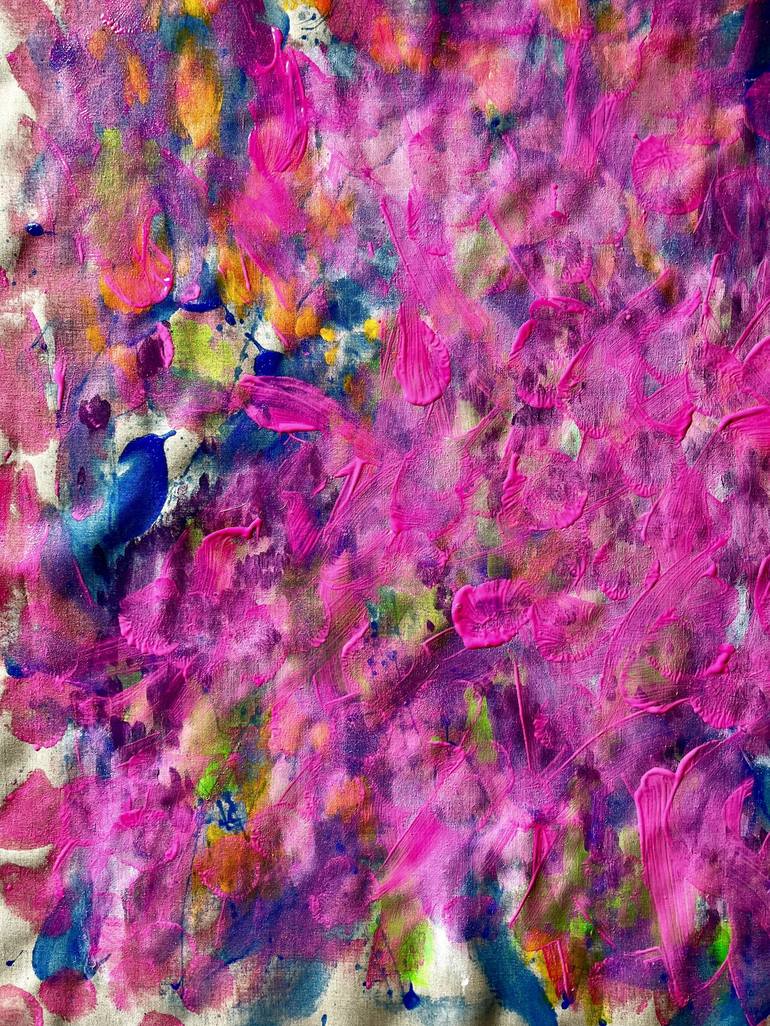 Original Abstract Garden Painting by Marianne Howard