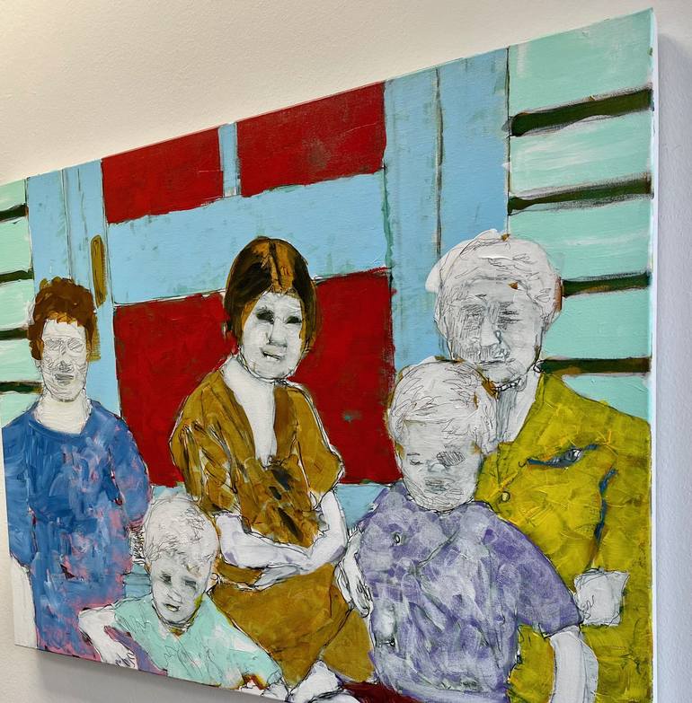 Original Documentary Family Painting by Marianne Howard