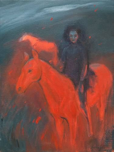 Original Fine Art Horse Paintings by Tatiana Nikolaeva