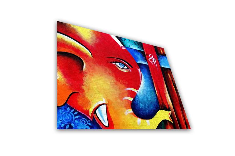 Original Abstract Expressionism Abstract Painting by Prashant Padol