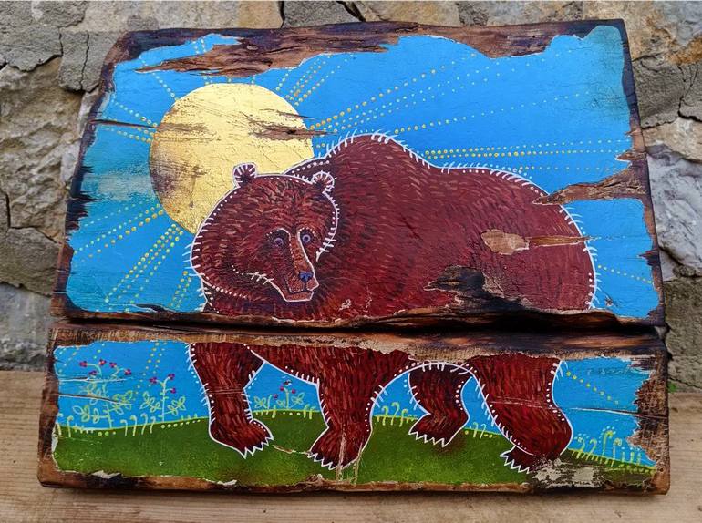 Original Conceptual Animal Painting by Sviatlana Vetrava