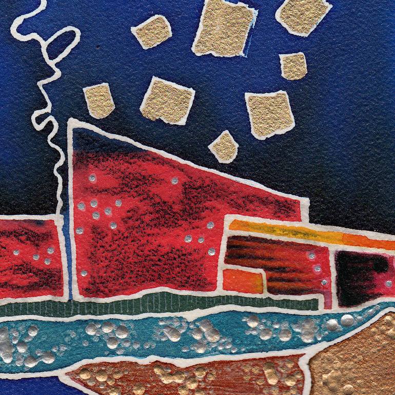 Original Conceptual Abstract Painting by Norman Clark