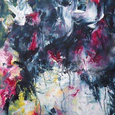 Original Abstract Expressionism Abstract Paintings by Lidija Miklavcic