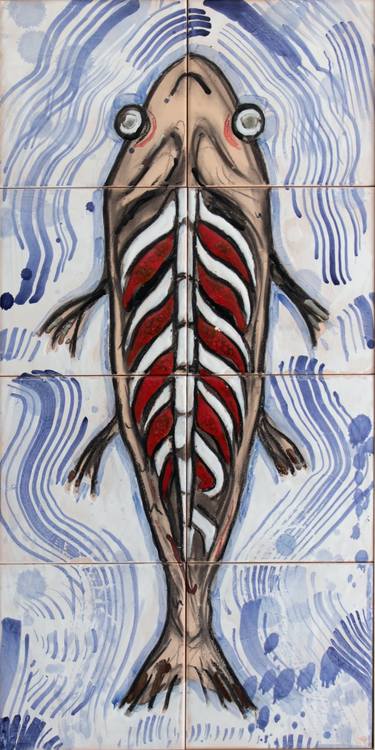 Original Fish Painting by Berri Blue