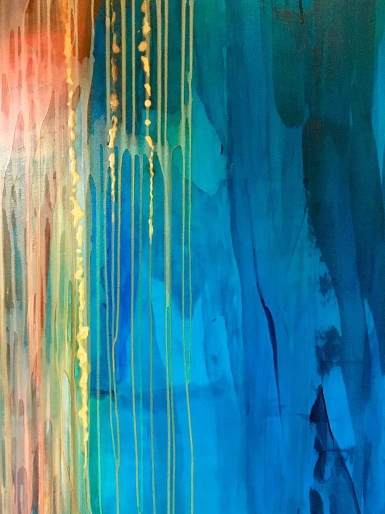 Original Abstract Water Painting by STACEY WARNIX
