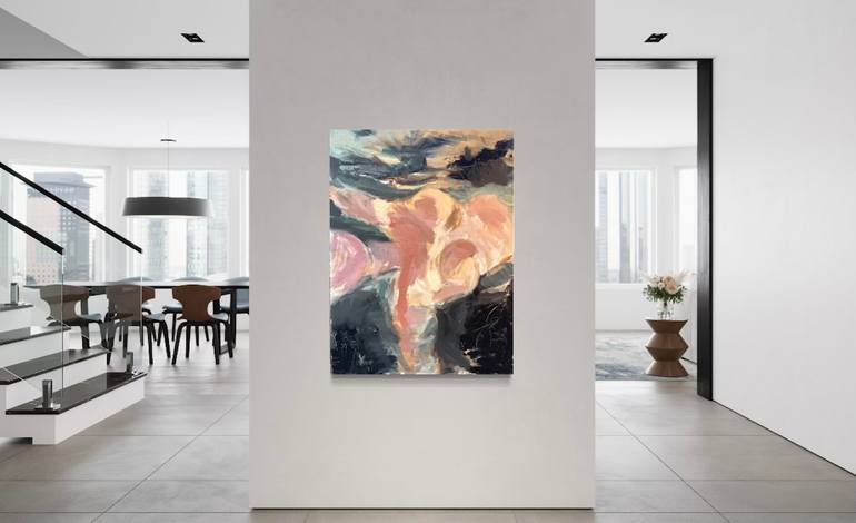 Original Abstract People Painting by Nicole Dubowski