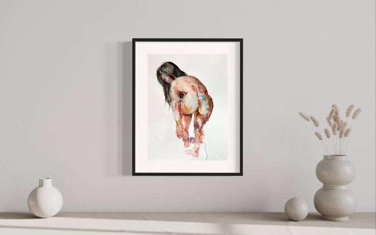 Original Abstract Nude Painting by Nicole Dubowski