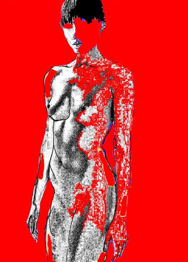 Original Pop Art Nude Printmaking by Džozef Bosch