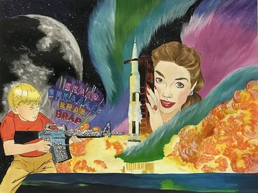Print of Portraiture Outer Space Paintings by Thery Sims
