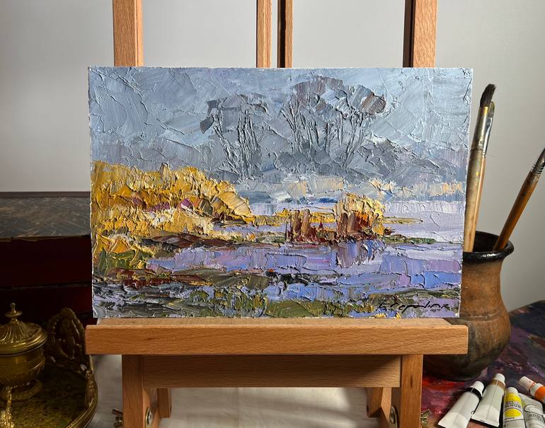 Original Impressionism Landscape Painting by Boris Serdyuk