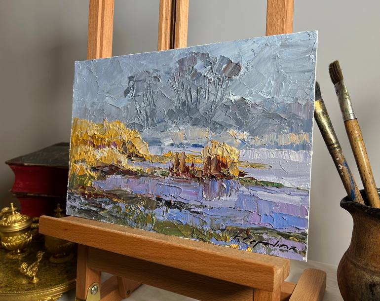 Original Impressionism Landscape Painting by Boris Serdyuk