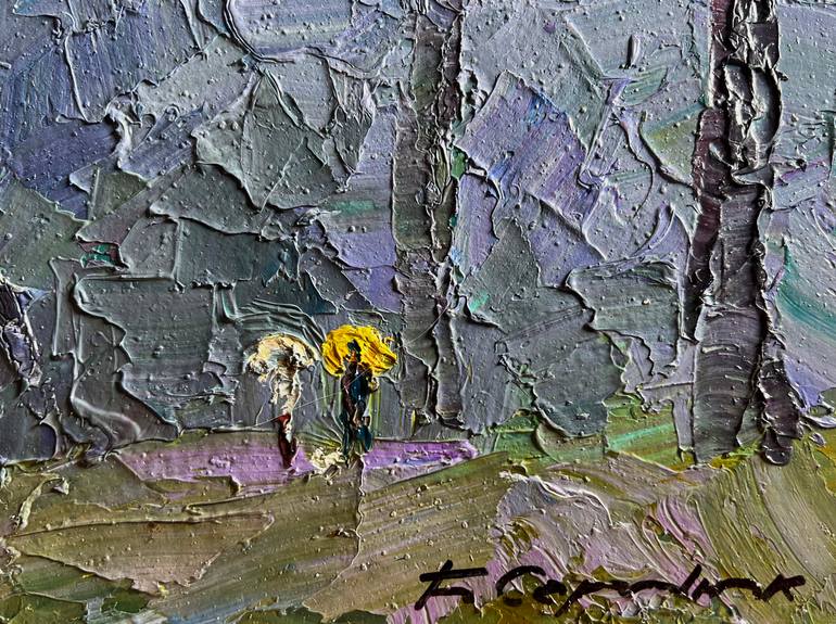 Original Impressionism Landscape Painting by Boris Serdyuk