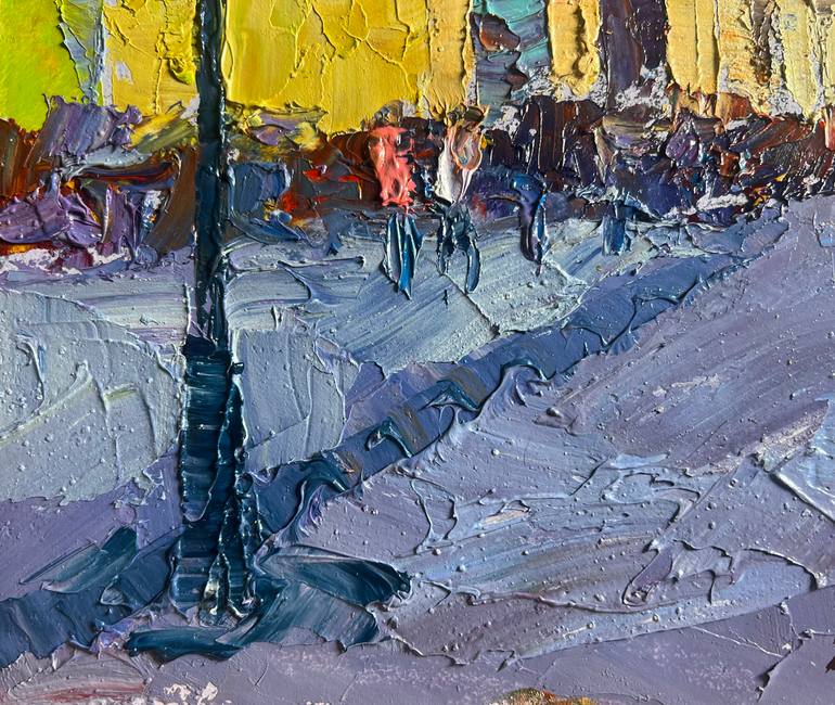Original Impressionism Cities Painting by Andrii Zhyvodorov